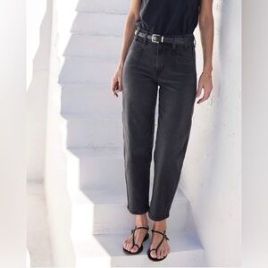 AYR || The Beat Barrel Leg Jeans Denim Uni Wash Black Gray 29